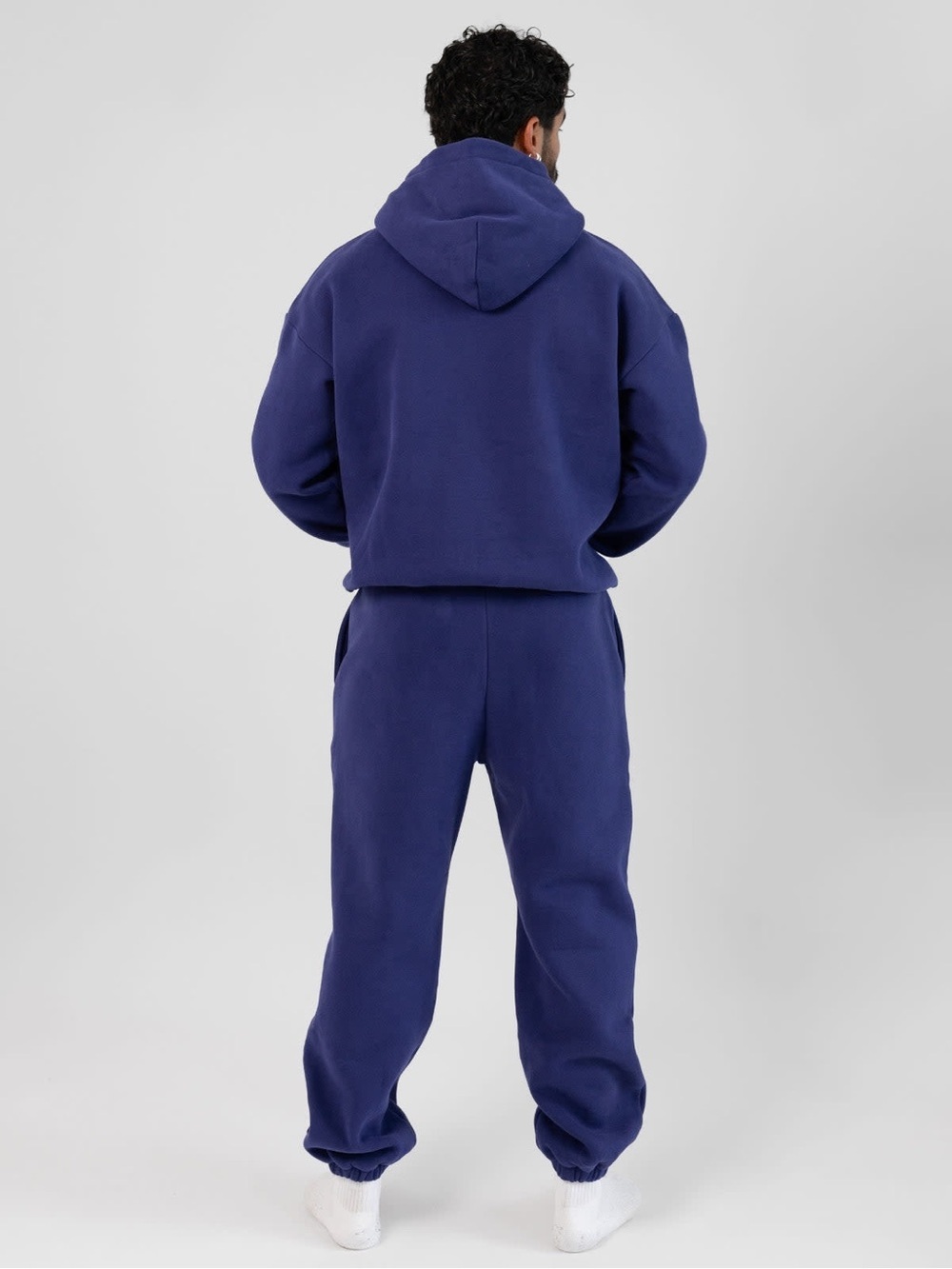 Comfrt Signature Sweatpants - Indigo Deep Blue - Cotton - Unisex Medium - 27.5” - Picture 9 of 11